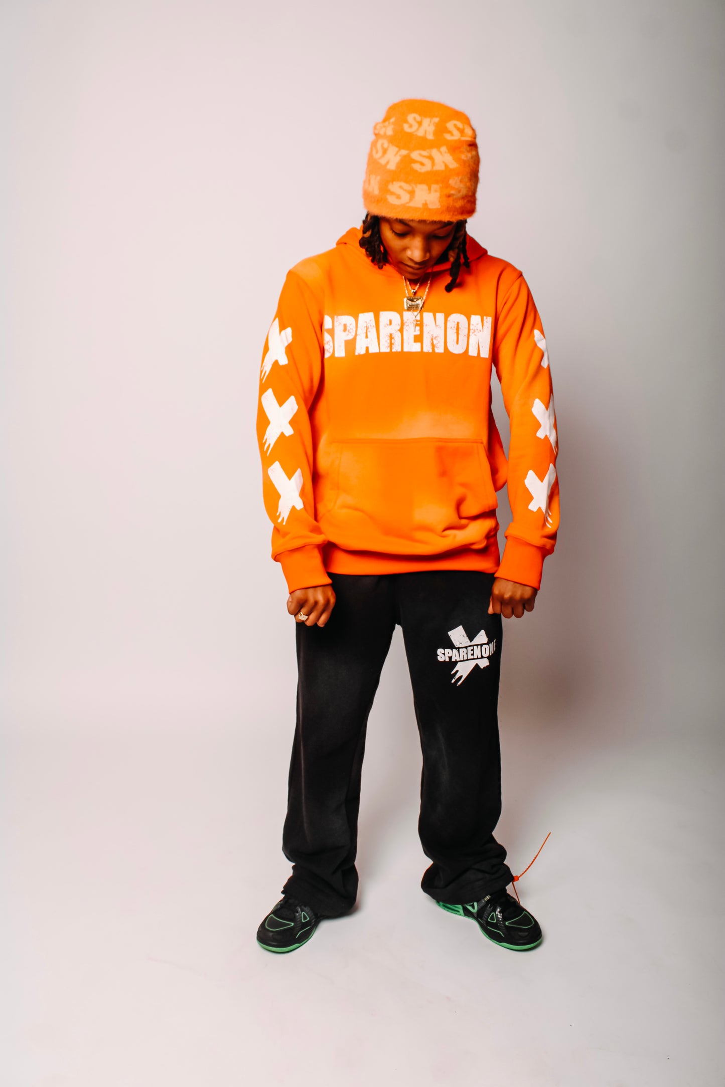 Orange SpareNone Hoodie