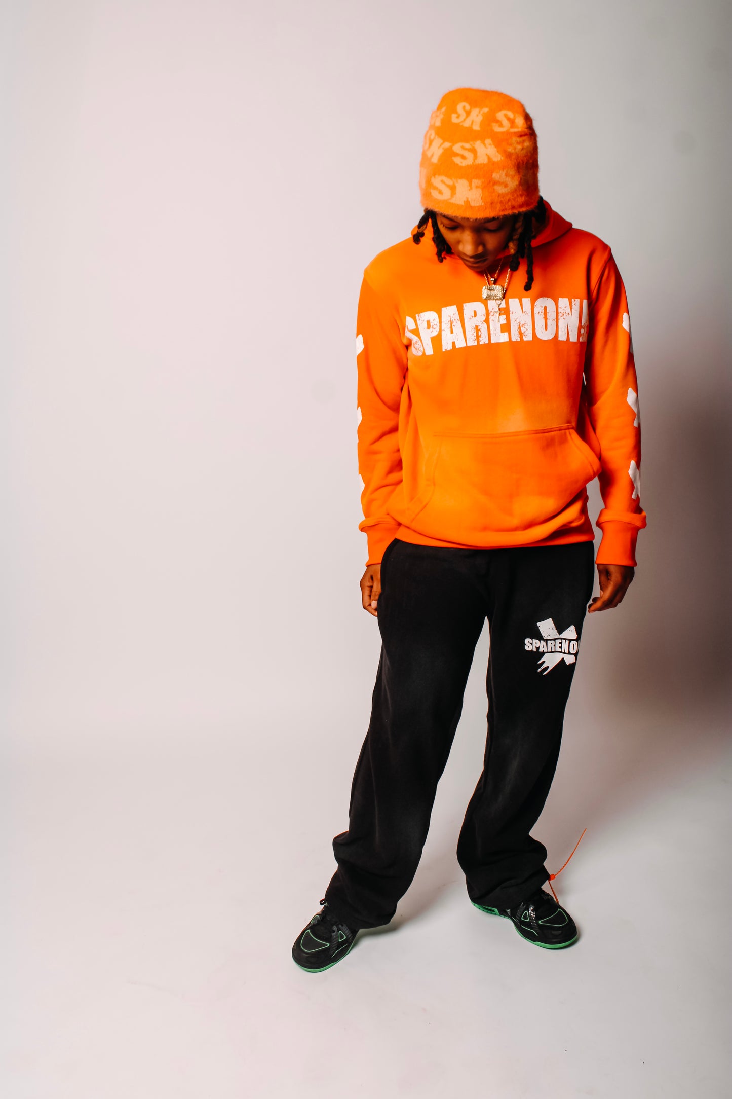 Orange SpareNone Hoodie